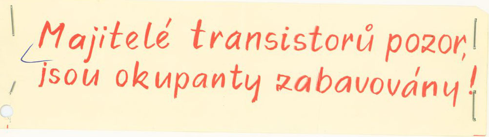 Warning to Owners of Transistor Radios